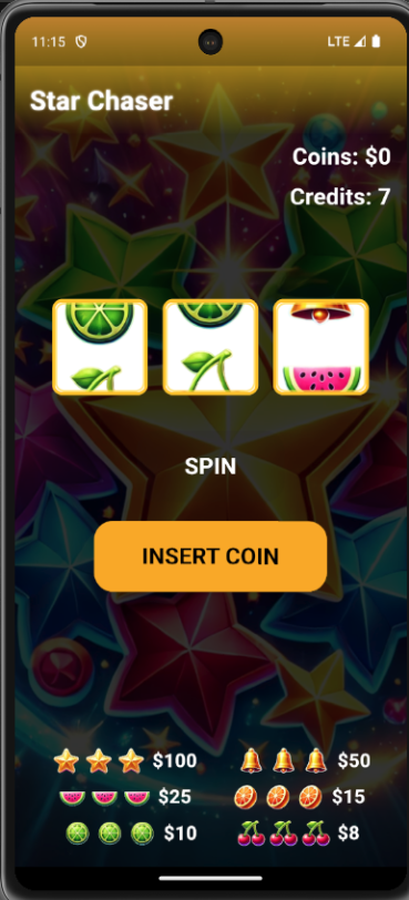 Star Chaser Slot Machine Screenshot